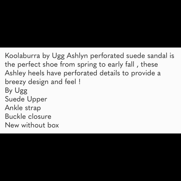 Koolaburra by UGG Perforated Suede Heeled Sandals - Picture 5 of 5